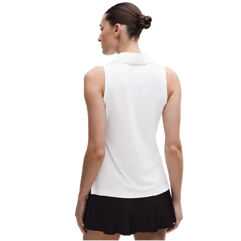 Vita Pop Lululemon Quick-Dry Sleeveless Polo Shirt Straight Hem