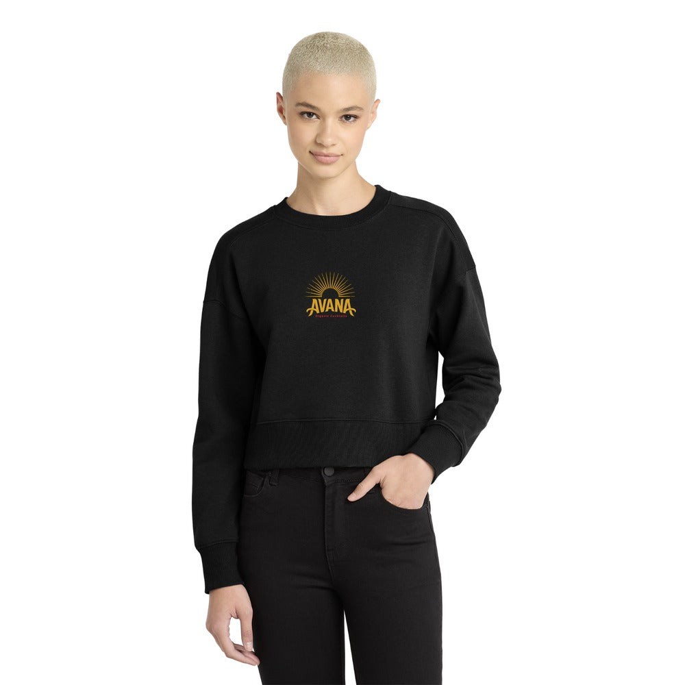 Avana District Women's Perfect Weight Fleece Cropped Crew