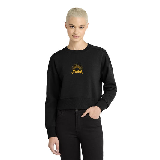 Avana District Women's Perfect Weight Fleece Cropped Crew