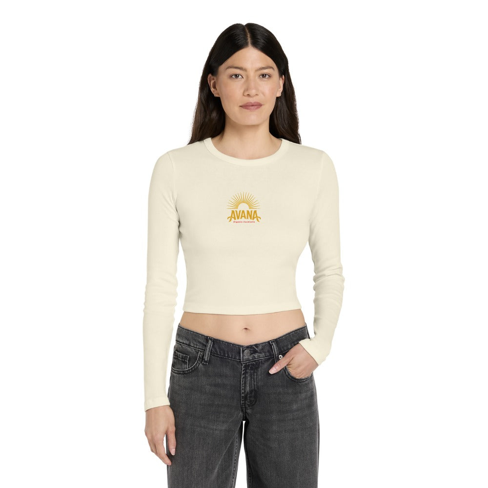 Avana BELLA+CANVAS Women's Micro Rib Long Sleeve Baby Tee
