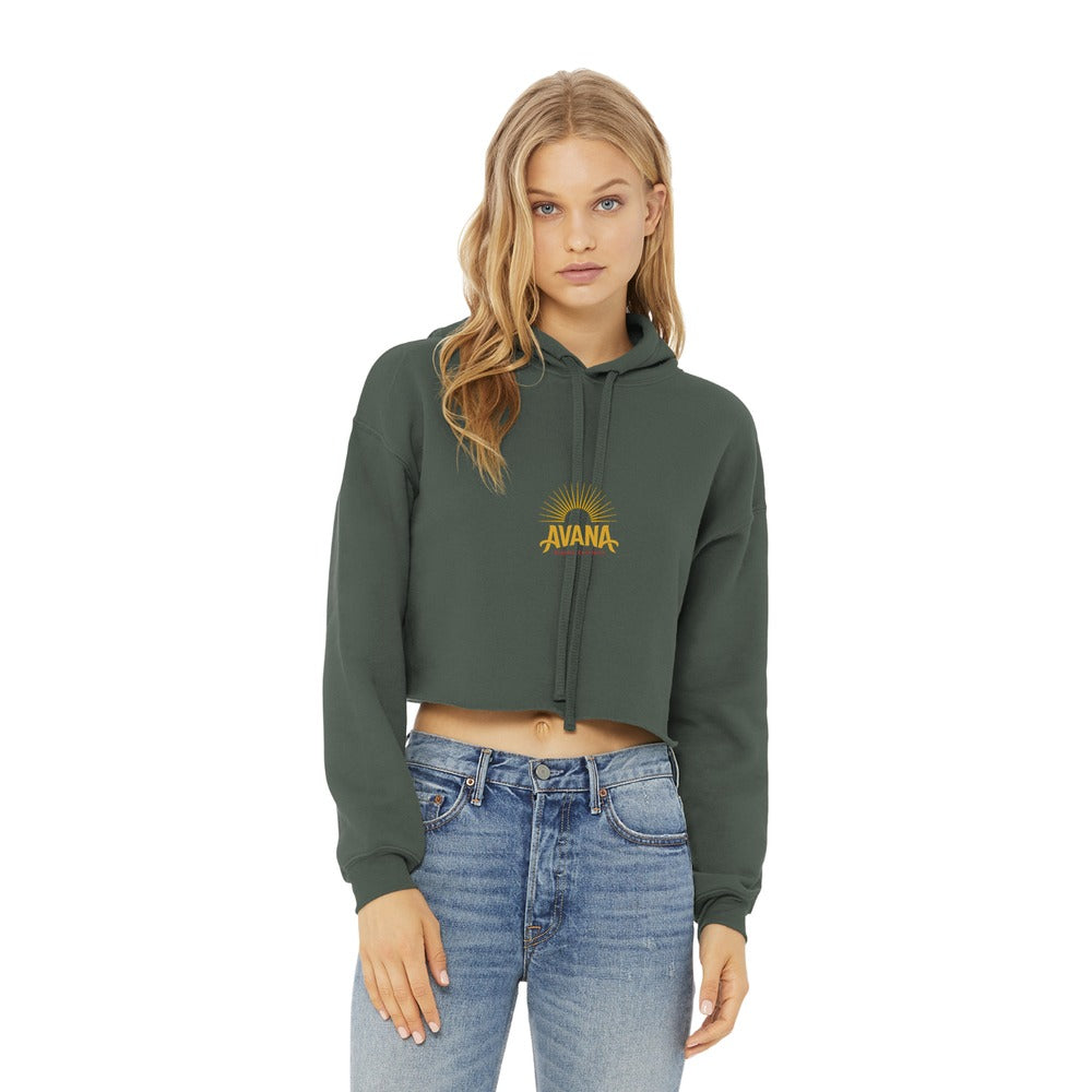 Avana BELLA+CANVAS Women's Sponge Fleece Cropped Fleece Hoodie