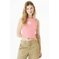 Vita Pop BELLA+CANVAS Women’s Micro Rib Racer Tank - Solid Pink Blend