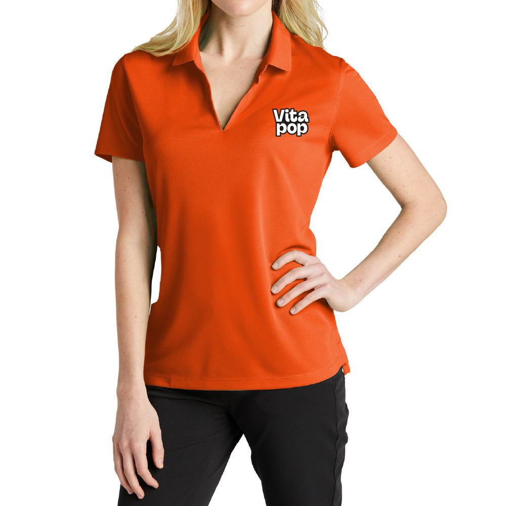 Vita Pop Nike Women's Dri-FIT Micro Pique 2.0 Polo - Brilliant Orange