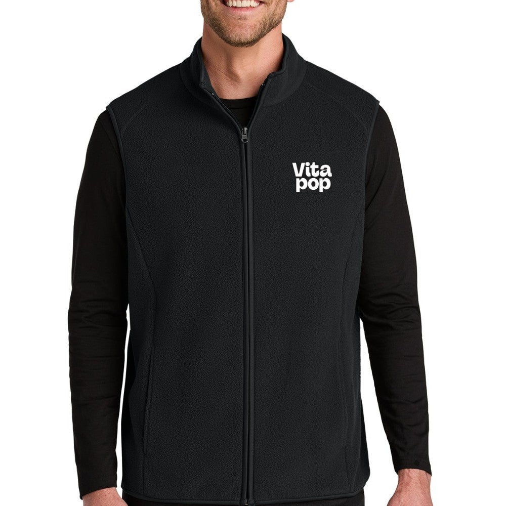 Vita Pop Port Authority C-FREE Fleece Vest - Deep Black