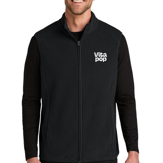 Vita Pop Port Authority C-FREE Fleece Vest - Deep Black