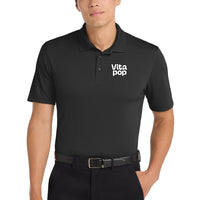 Vita Pop Port Authority Dry Zone UV Micro-Mesh Polo - Deep Black
