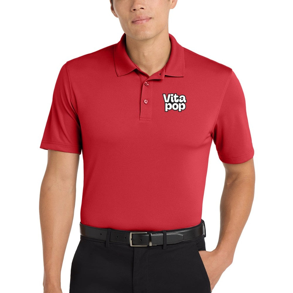 Vita Pop Port Authority Dry Zone UV Micro-Mesh Polo - Rich Red