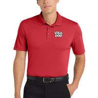Vita Pop Port Authority Dry Zone UV Micro-Mesh Polo - Rich Red