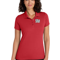 Vita Pop Port Authority Women's Dry Zone UV Micro-Mesh Polo - Rich Red