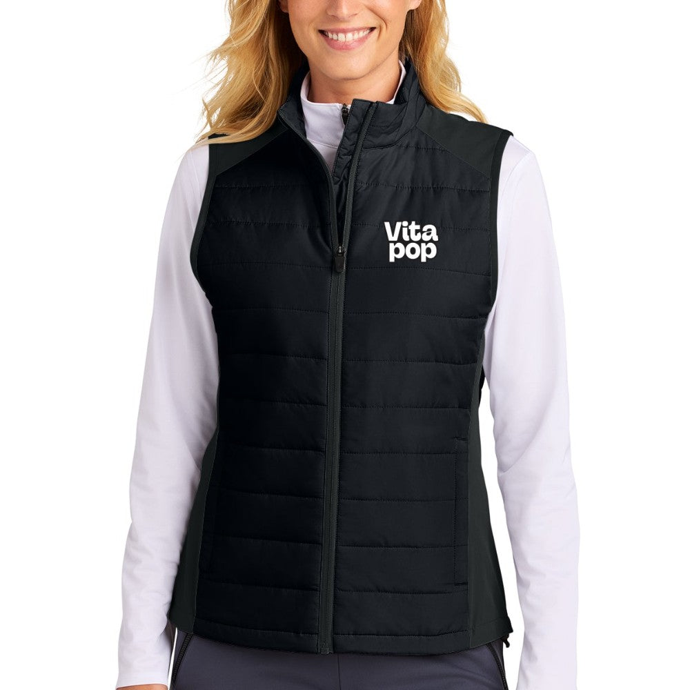 Vita Pop Sport-Tek Women's Teknical Hybrid Vest - Black