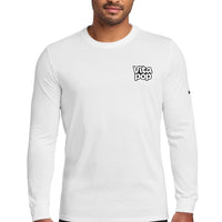 Vita Pop Nike Dri-FIT Cotton/Poly Long Sleeve Tee - White