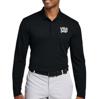 Vita Pop Nike Dri-FIT Micro Pique 2.0 Long Sleeve Polo - Black