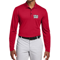 Vita Pop Nike Dri-FIT Micro Pique 2.0 Long Sleeve Polo - University Red