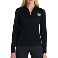Vita Pop Nike Women's Dri-FIT Micro Pique 2.0 Long Sleeve Polo - Black