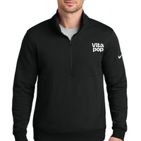 Vita Pop Nike Club Fleece Sleeve Swoosh 1/2-Zip - Black