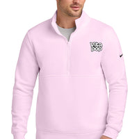 Vita Pop Nike Club Fleece Sleeve Swoosh 1/2-Zip - Pink Foam