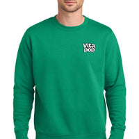 Vita Pop Nike Club Fleece Sleeve Swoosh Crew - Stadium Green