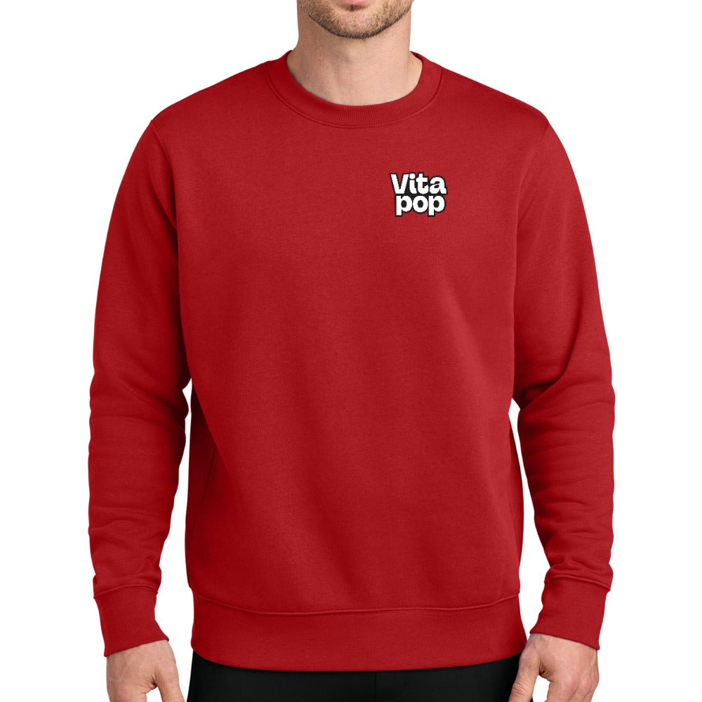Vita Pop Nike Club Fleece Sleeve Swoosh Crew - University Red