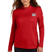 Vita Pop Nike Women's Essential 1/2-Zip Cover-Up - University Red
