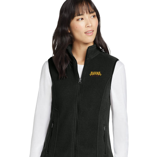 Avana Eddie Bauer Women's Fleece Vest - Black