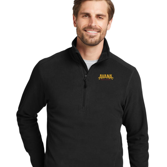 Avana Eddie Bauer 1/2-Zip Microfleece Jacket - Black