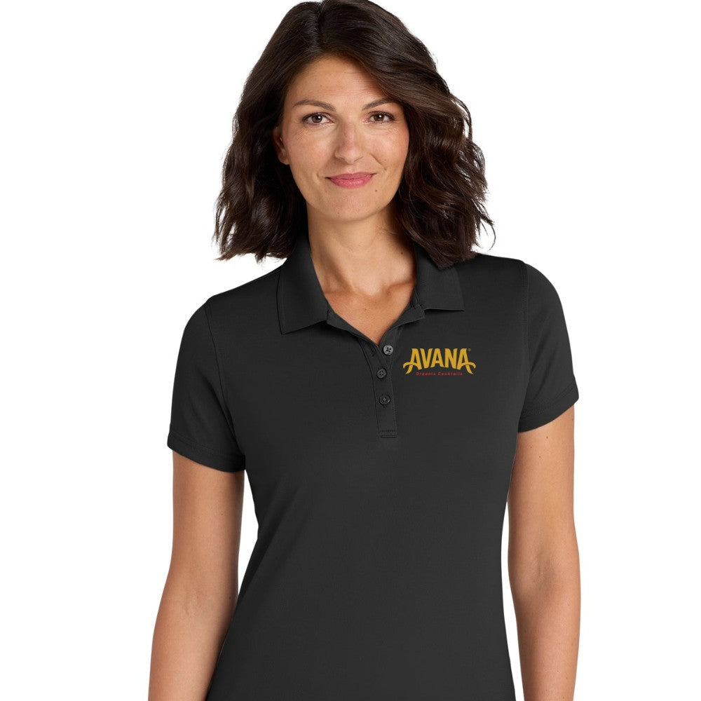 Avana Port Authority Women's Dry Zone UV Micro-Mesh Polo - Deep Black