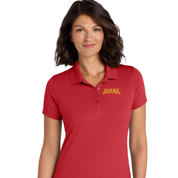 Avana Port Authority Women's Dry Zone UV Micro-Mesh Polo - Rich Red