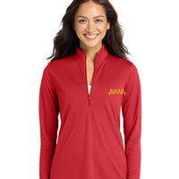 Avana Port Authority Women's Dry Zone UV Micro-Mesh 1/4-Zip - Rich Red
