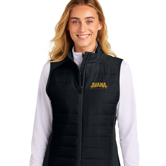 Avana Sport-Tek Women's Teknical Hybrid Vest - Black