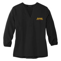 Avana Mercer+Mettle Women's Stretch Crepe 3/4-Sleeve Blouse