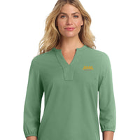 Avana Mercer+Mettle Women's Stretch Crepe 3/4-Sleeve Blouse - Sage