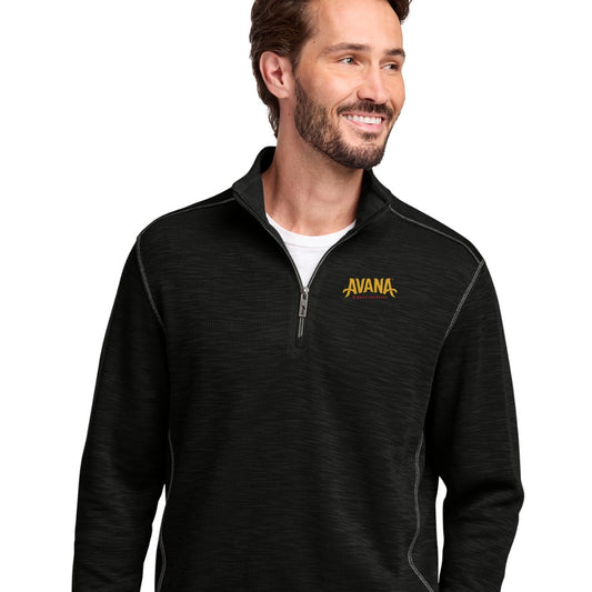 Avana Tommy Bahama Tobago Bay 1/2-Zip - Black