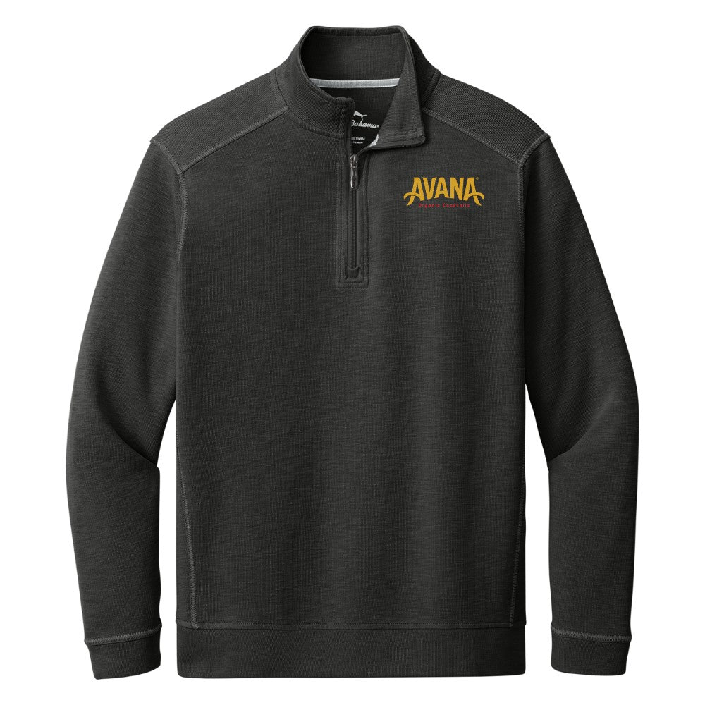 Avana Tommy Bahama Coconut Bay 1/2-Zip - Black