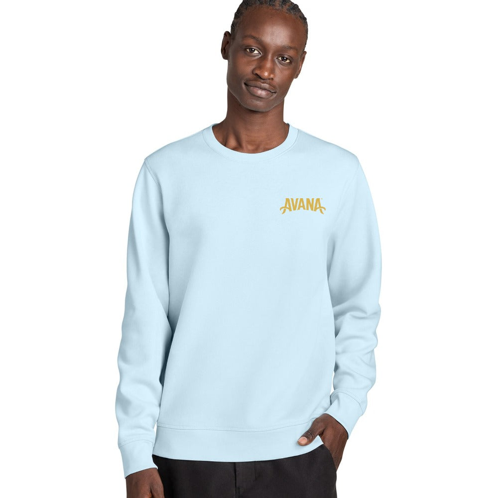 Avana Stanley/Stella Unisex Roller Crewneck Sweatshirt - Blue Ice