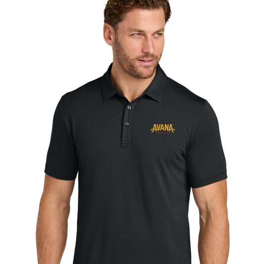 Avana TravisMathew Glenview Solid Polo - Black