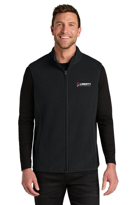 Liberty Beverage Port Authority C-FREE Fleece Vest - Deep Black