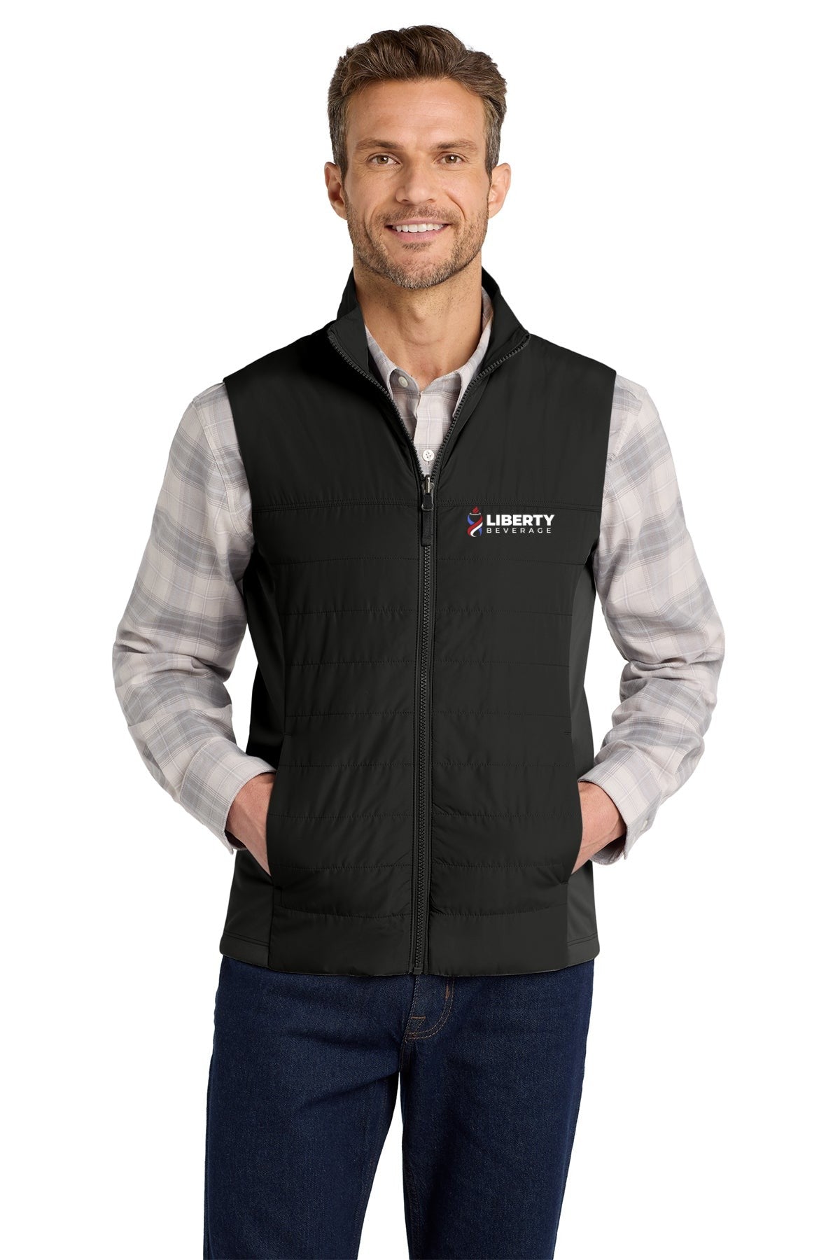 Liberty Beverage Port Authority Collective Insulated Vest - Deep Black