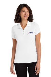 Liberty Beverage Port Authority Women's Dry Zone UV Micro-Mesh Polo - White