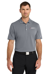 Liberty Beverage Nike Dri-FIT Micro Pique 2.0 Polo - Tall - Cool Grey