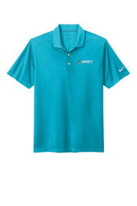 Liberty Beverage Nike Dri-FIT Micro Pique 2.0 Polo - Tall - Tidal Blue flat