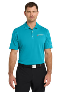 Liberty Beverage Nike Dri-FIT Micro Pique 2.0 Polo - Tall - Tidal Blue