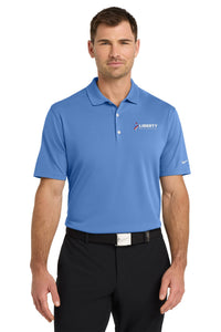 Liberty Beverage Nike Dri-FIT Micro Pique 2.0 Polo - Tall - Valor Blue