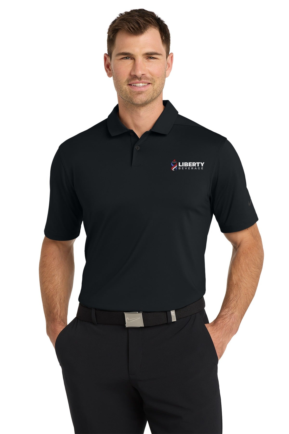 Liberty Beverage Nike Dri-FIT Vapor Polo - Black