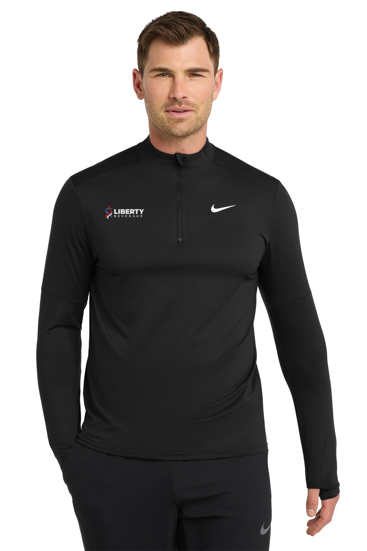 Liberty Beverage Nike Dri-FIT Element 1/2-Zip Top - Black
