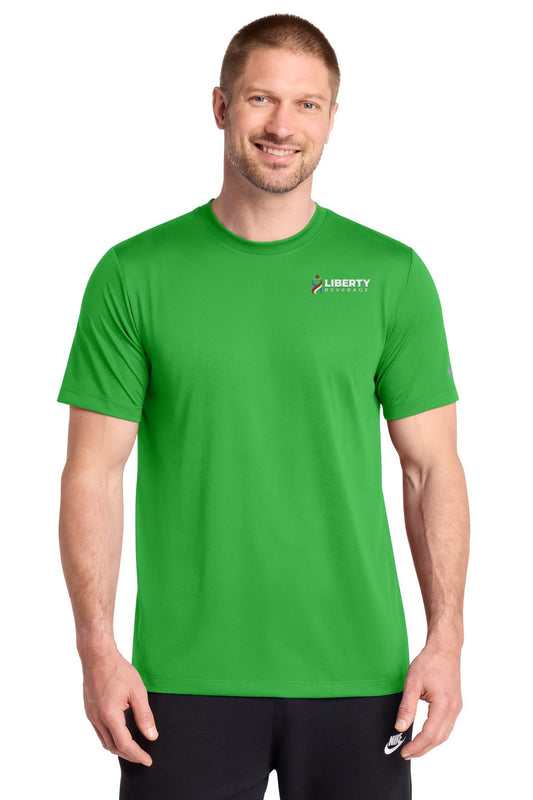 Liberty Beverage Nike Swoosh Sleeve rLegend Tee - Apple Green