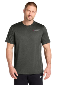 Liberty Beverage Nike Swoosh Sleeve rLegend Tee - Dark Smoke Heather