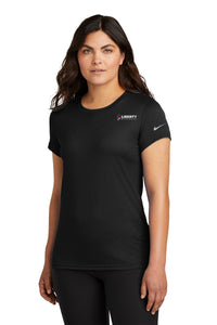 Liberty Beverage Nike Women's Swoosh Sleeve rLegend Tee - Black