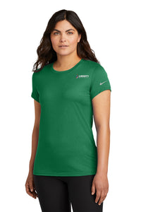 Liberty Beverage Nike Women's Swoosh Sleeve rLegend Tee - Gorge Green