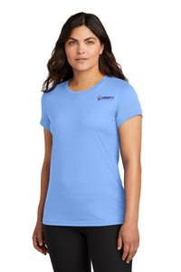 Liberty Beverage Nike Women's Swoosh Sleeve rLegend Tee - Valor Blue