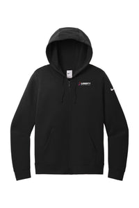 Liberty Beverage Nike Women's Club Fleece Sleeve Swoosh Full-Zip Hoodie